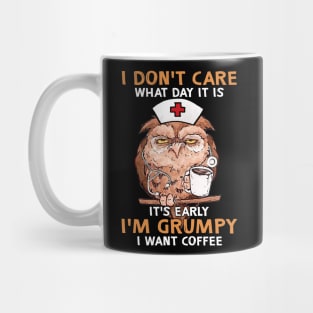 I'm Grumpy Owl Nurse Mug